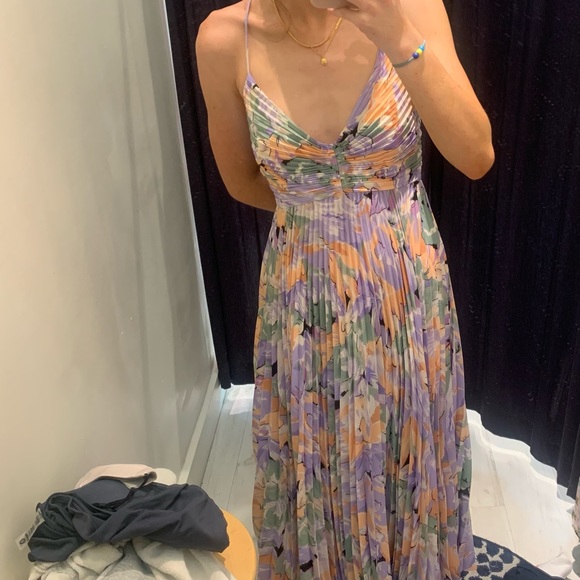 Blythe Floral Plisse Midi Dress | Poshmark